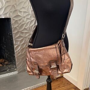 Metallic Bronze Women's Crossbody Bag